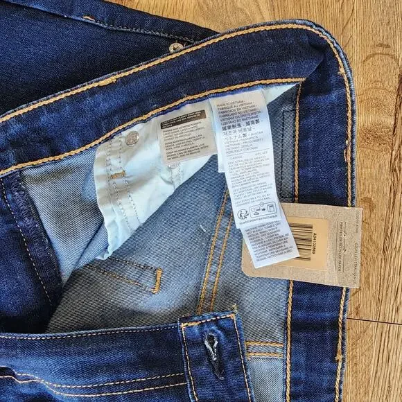 NEW Levis Jeans Womens 30x30 Dark Blue Denim Pants 726 Flare High Rise Stretch - Picture 7 of 8
